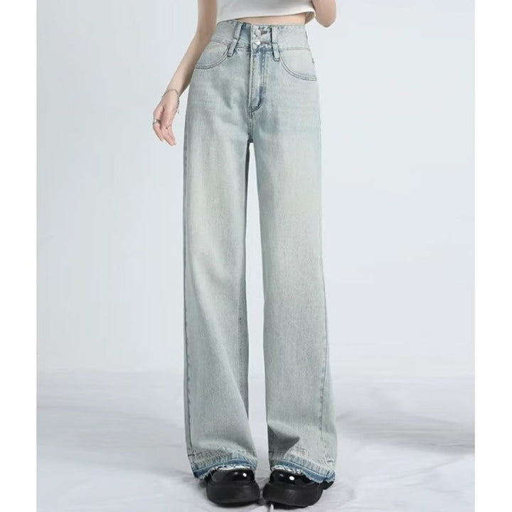 MAVINA™ – Summer Loose Fit Hem Jeans | Elina Dublin