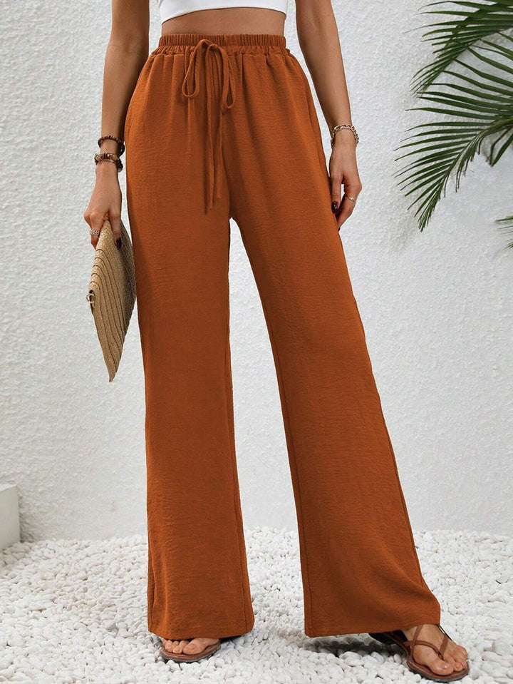 NIKU™ - Casual Wide Leg Drawstring Pants | Elina Dublin