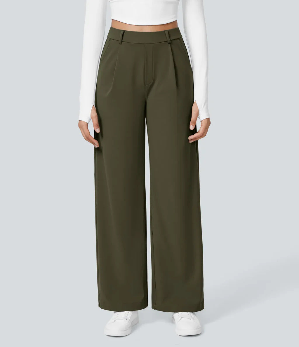 CHARMIE™ - Casual High Waist Straight Leg Pants | Elina Dublin
