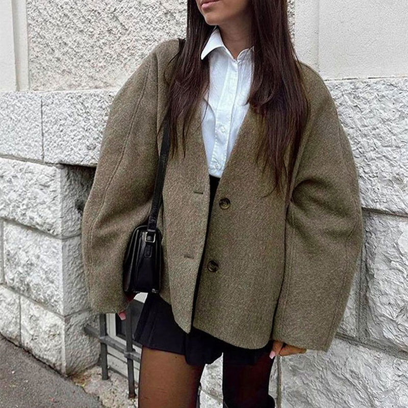 GILDA™ – Classy Long Sleeve Button Down Jacket | Elina Dublin