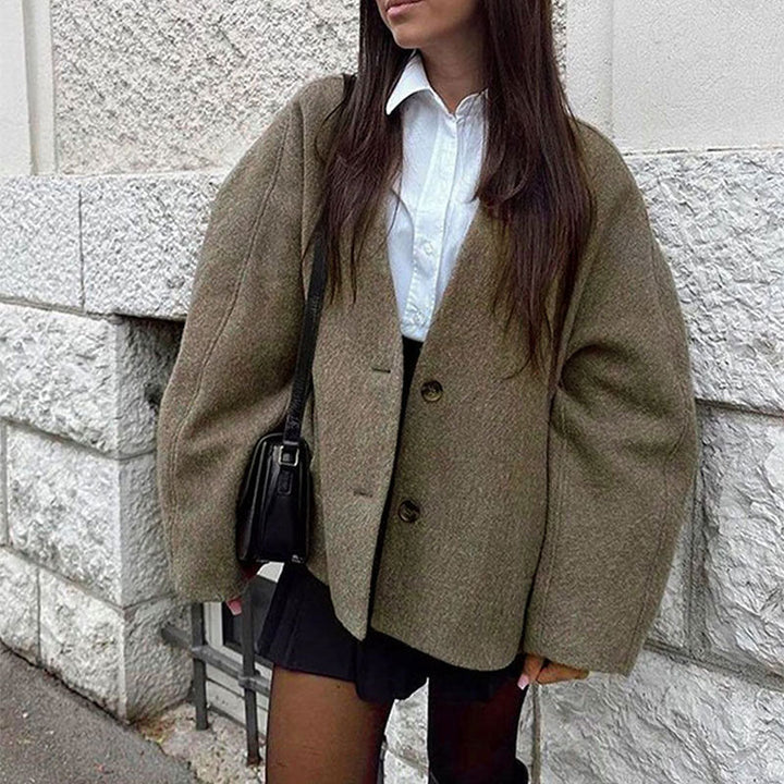 GILDA™ – Classy Long Sleeve Button Down Jacket | Elina Dublin