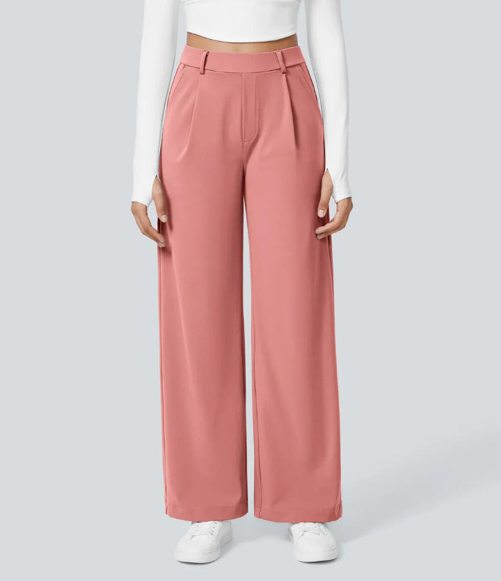 MONAH™ - Casual Wide Leg Minimalist Trouser | Elina Dublin