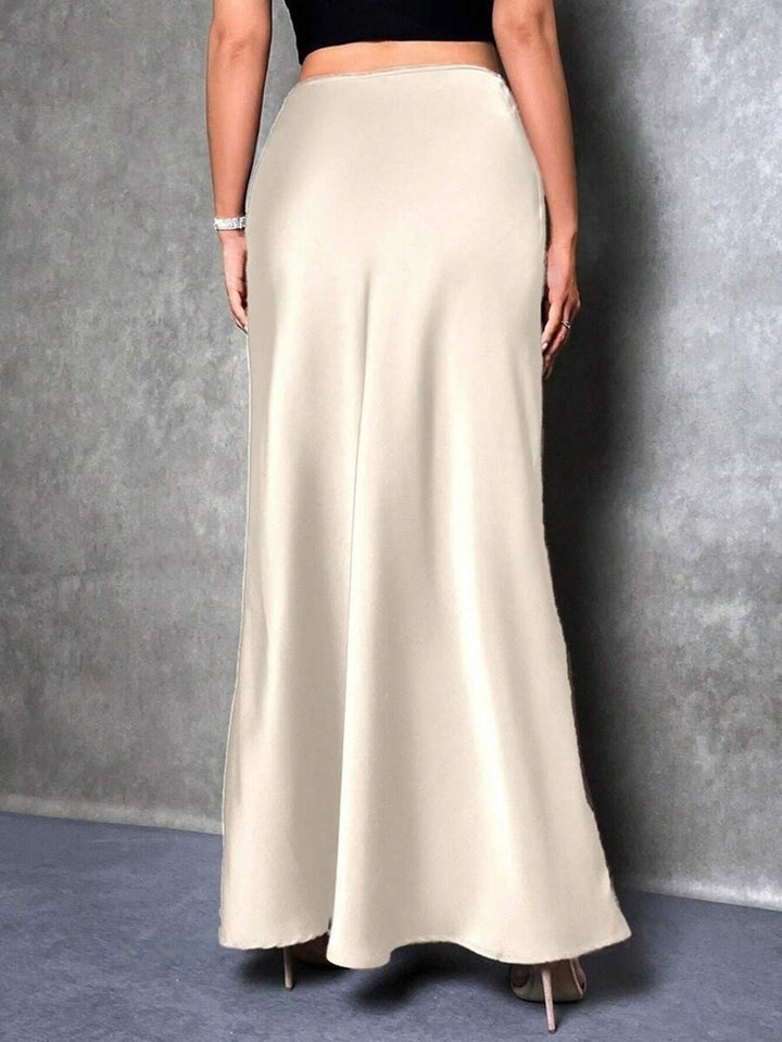 FIONA™ - Satin High-Waist Skirt | Elina Dublin