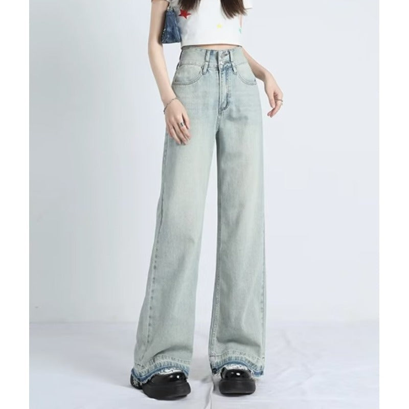 MAVINA™ – Summer Loose Fit Hem Jeans | Elina Dublin