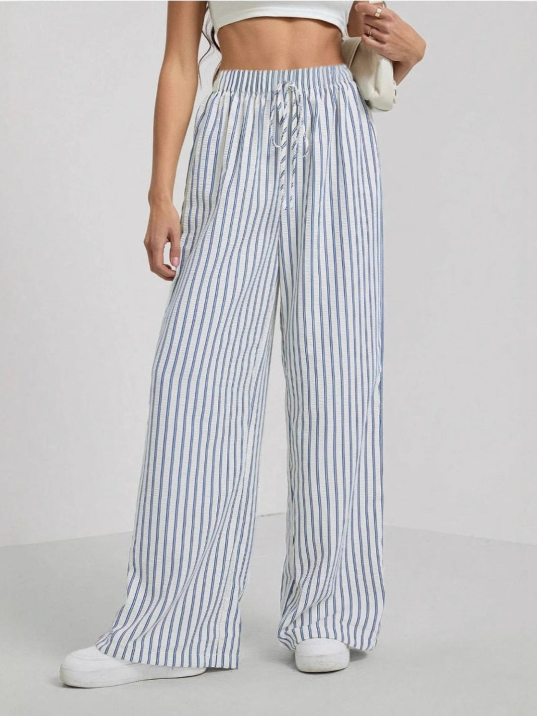 TAITE™ - Simple Summer Striped Relaxed Fit Buttom | Elina Dublin