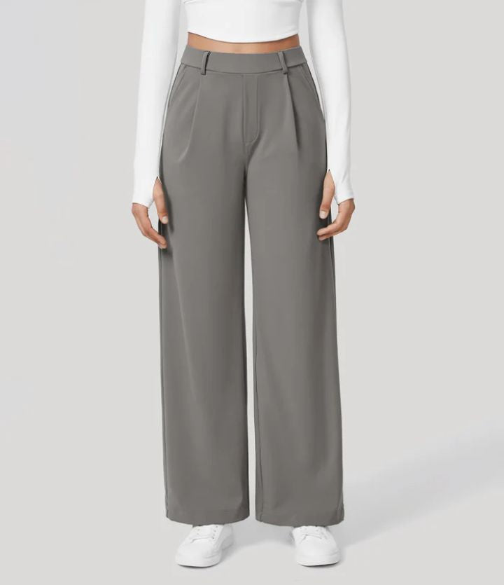 MONAH™ - Casual Wide Leg Minimalist Trouser | Elina Dublin