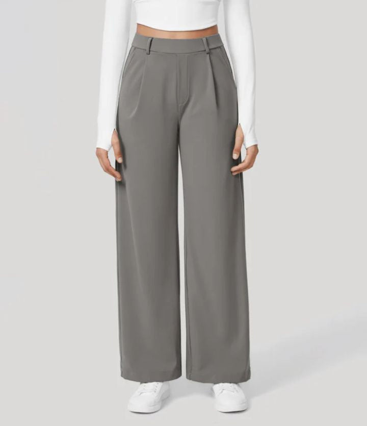 CHARMIE™ - Casual High Waist Straight Leg Pants | Elina Dublin