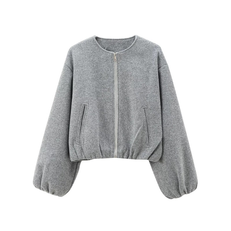 ARMINDA™ – Casual Balloon Sleeve Jacket | Elina Dublin