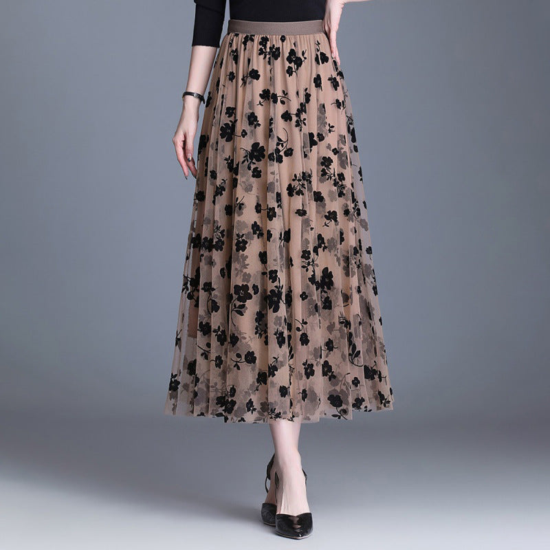 ADELINE™ – Chic Floral Midi Skirt | Elina Dublin