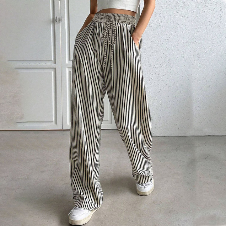 TAITE™ - Simple Summer Striped Relaxed Fit Buttom | Elina Dublin