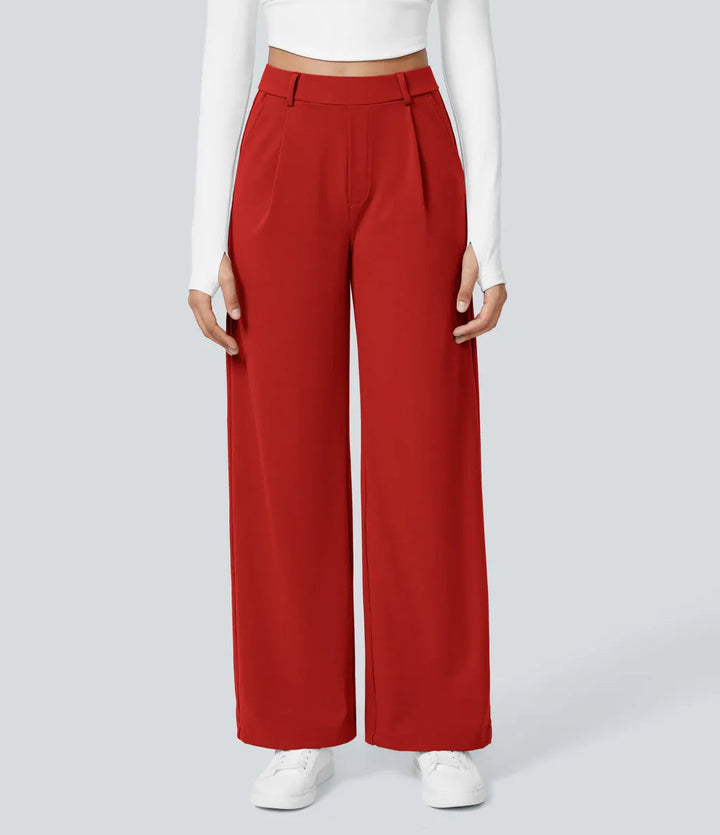CHARMIE™ - Casual High Waist Straight Leg Pants | Elina Dublin