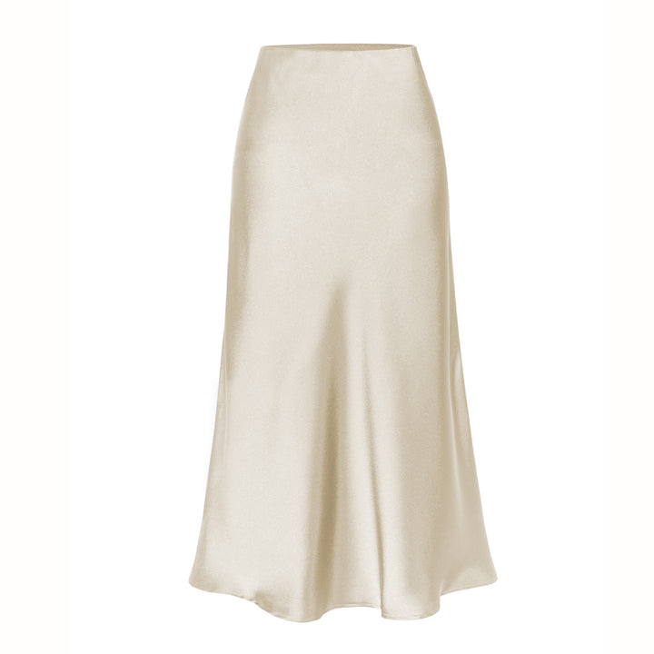 KEITH™ - Elegant High Waist Side Slit Midi Skirt | Elina Dublin