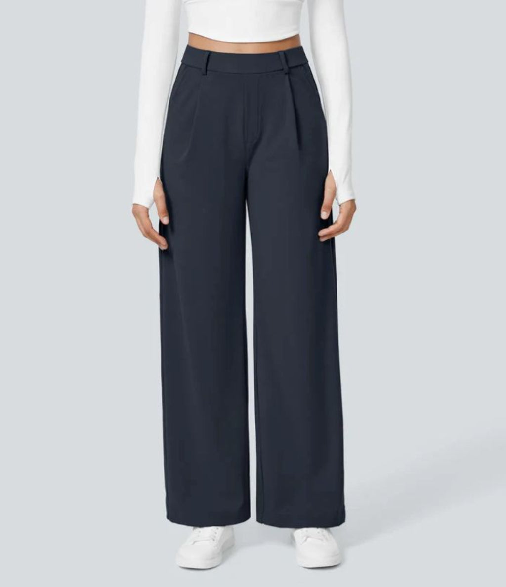 CHARMIE™ - Casual High Waist Straight Leg Pants | Elina Dublin