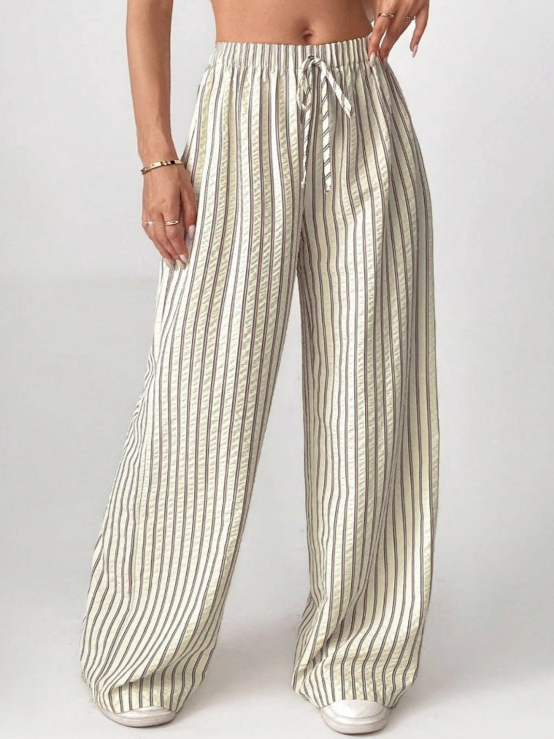 TAITE™ - Simple Summer Striped Relaxed Fit Buttom | Elina Dublin
