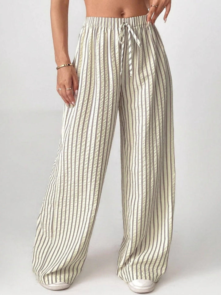 TAITE™ - Simple Summer Striped Relaxed Fit Buttom | Elina Dublin