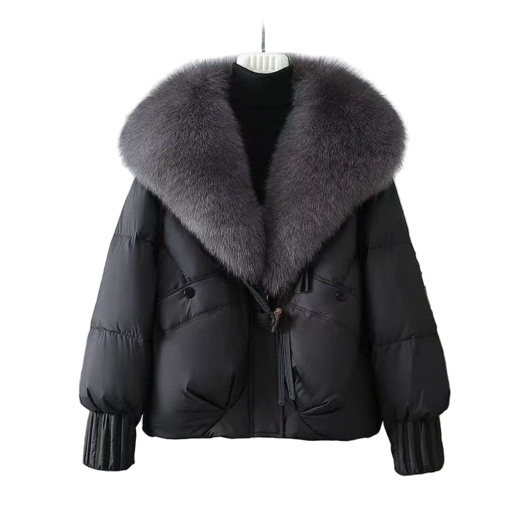 ELIZA™ - Winter Short Fur Collar  Jacket | Elina Dublin