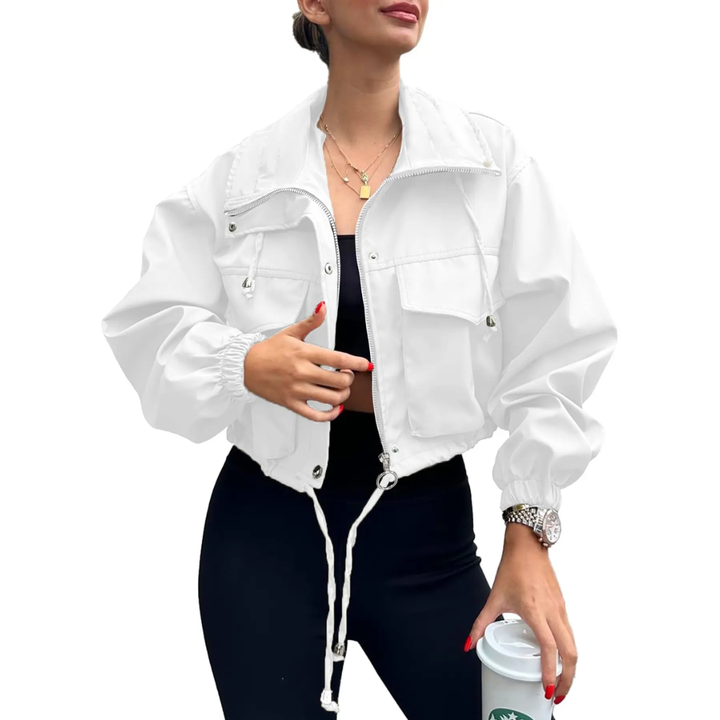 HELENA™ – Sleek Zip-Up Windbreaker Jacket | Elina Dublin