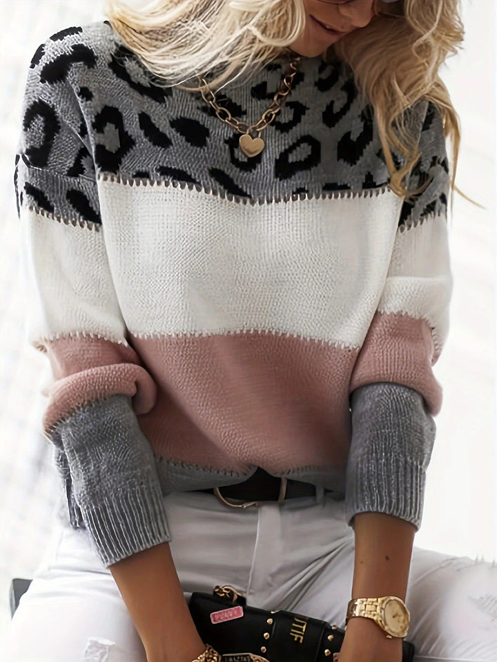 Sceirlinn - Leopard Print Sweater | Elina Dublin