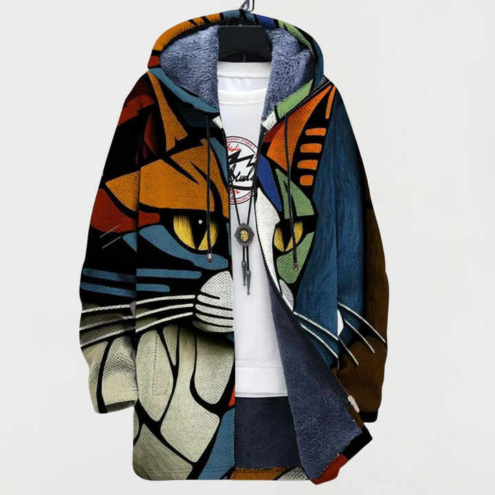 Cat Face Pattern Cardigan | Elina Dublin