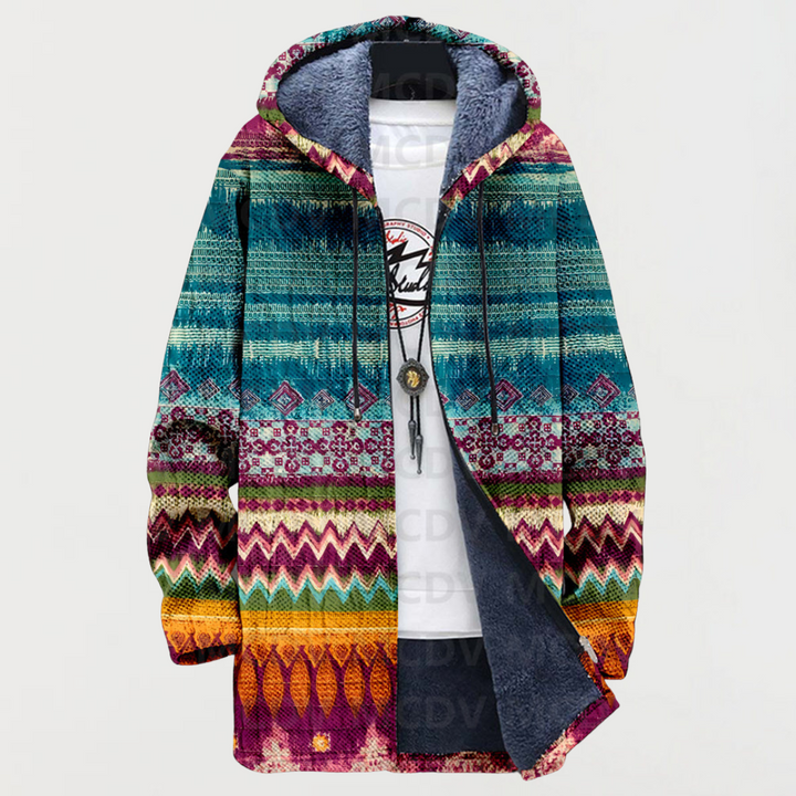 Ethnic Patterned Coat | Elina Dublin