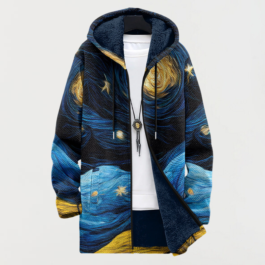 Starry Sky Patterned Coat | Elina Dublin