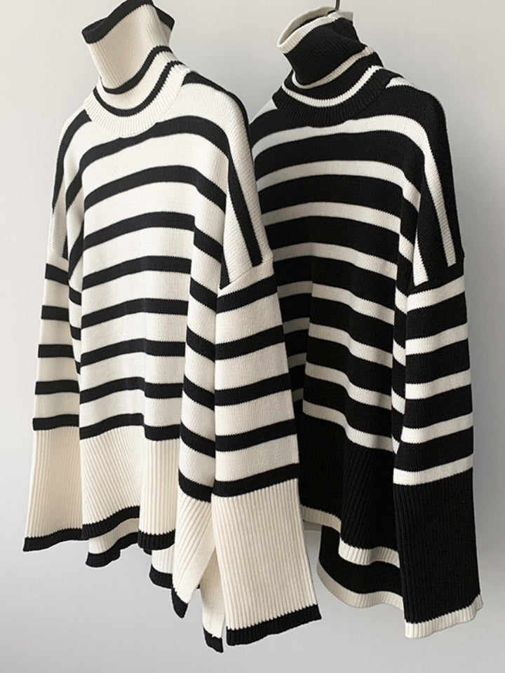 Éliane™ – The Relaxed Elegant Striped Sweater | Elina Dublin