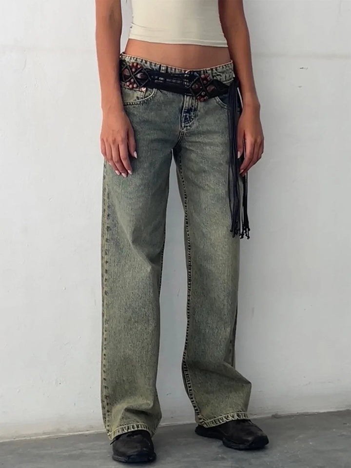 SYLVAINE™ – Vintage Casual Baggy Jeans | Elina Dublin