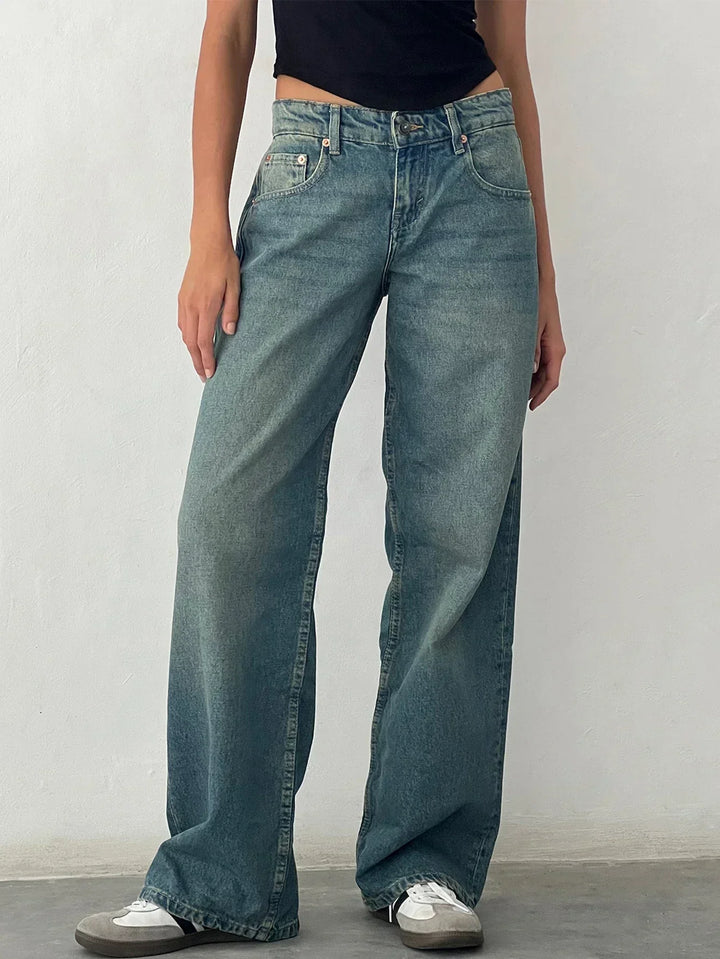 SYLVAINE™ – Vintage Casual Baggy Jeans | Elina Dublin