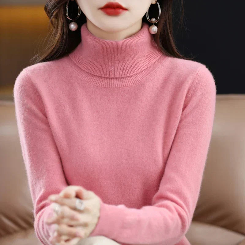 Amara - Cashmere Turtleneck Sweater | Elina Dublin