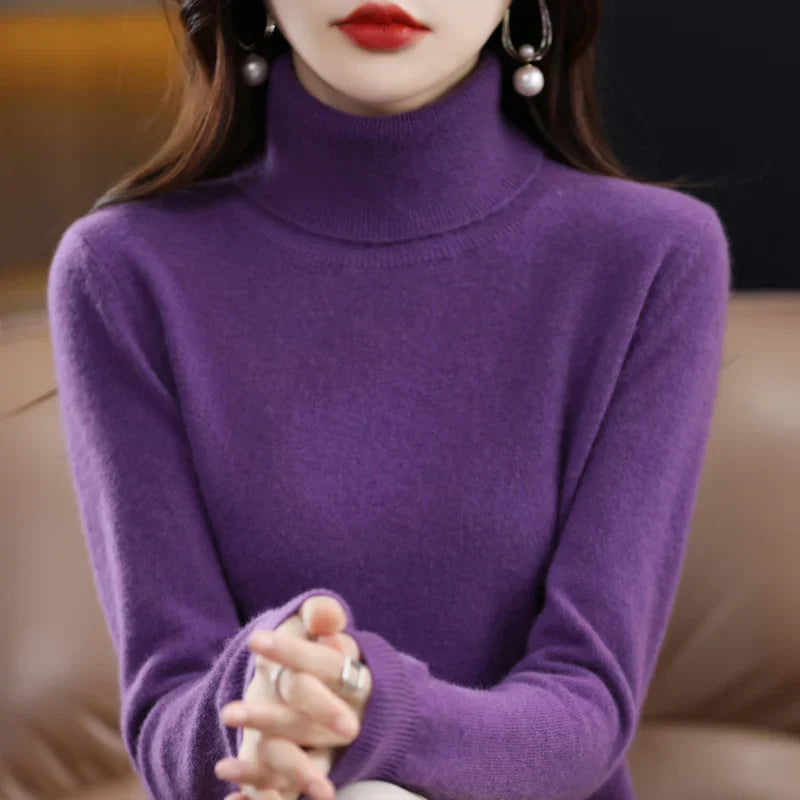 Amara - Cashmere Turtleneck Sweater | Elina Dublin