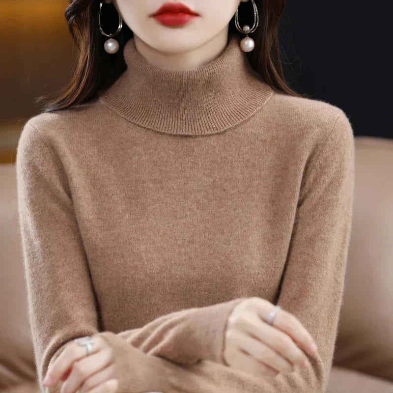 Amara - Cashmere Turtleneck Sweater | Elina Dublin