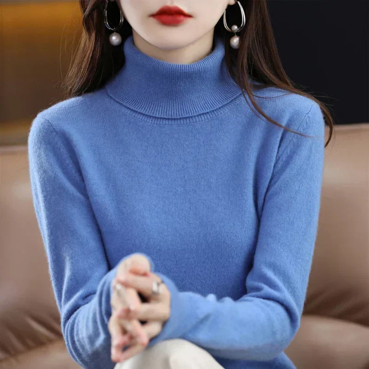 Amara - Cashmere Turtleneck Sweater | Elina Dublin