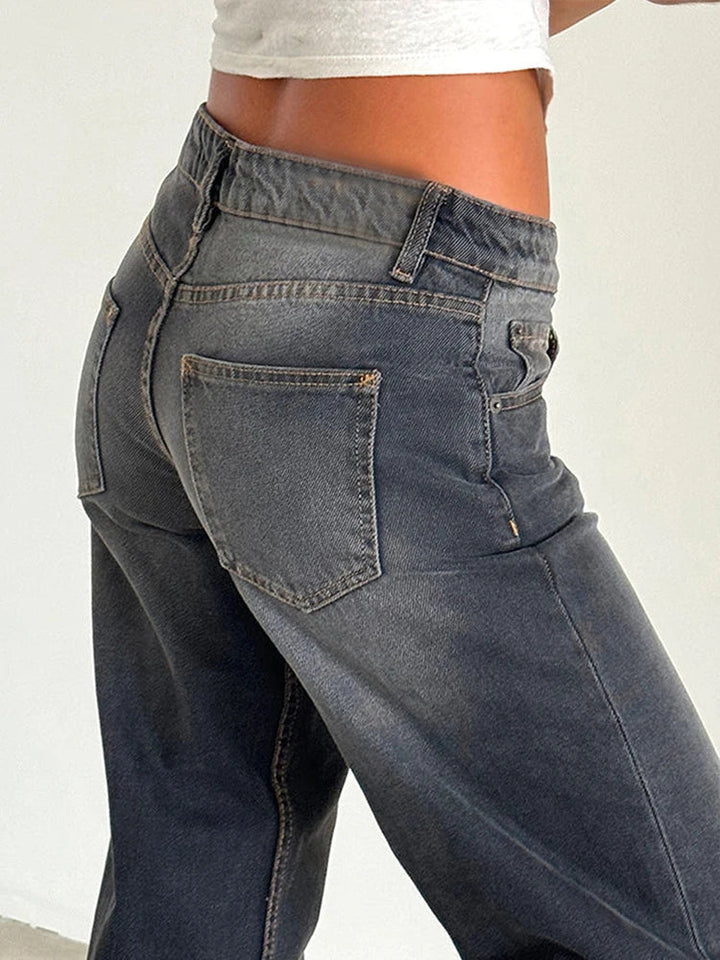 SYLVAINE™ – Vintage Casual Baggy Jeans | Elina Dublin