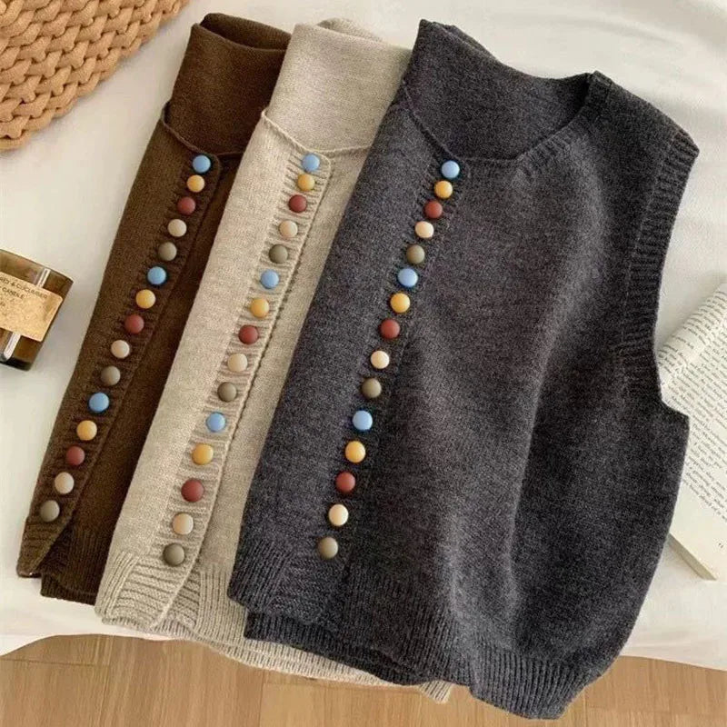 Maribela - Knitted Gilet with Buttons | Elina Dublin