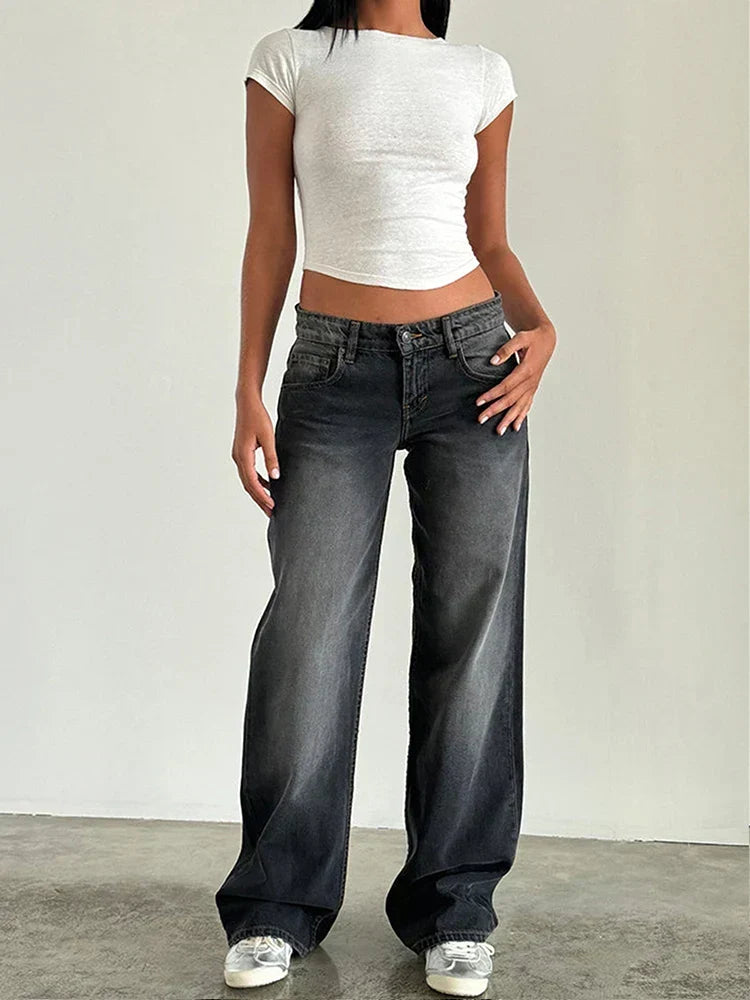 SYLVAINE™ – Vintage Casual Baggy Jeans | Elina Dublin