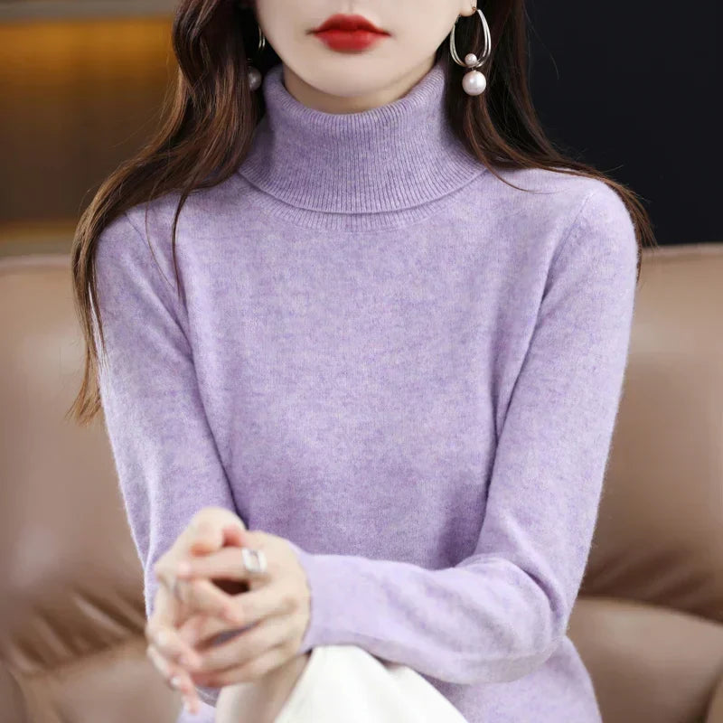 Amara - Cashmere Turtleneck Sweater | Elina Dublin