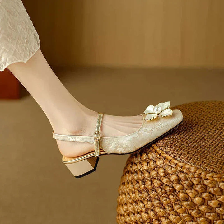 Mathilde – Elegant Women's Shoes with Floral Detail | Elina Dublin