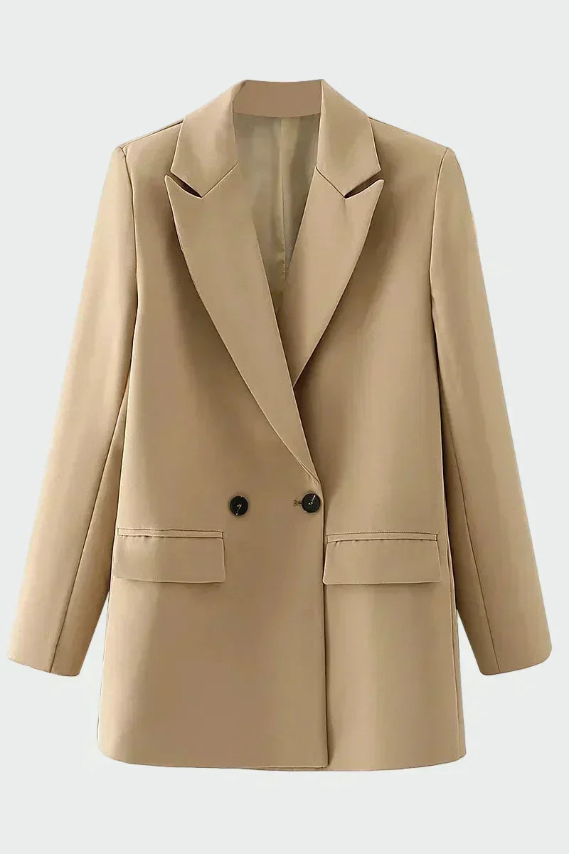 Oversized Coat with Modern Lines | Elina Dublin