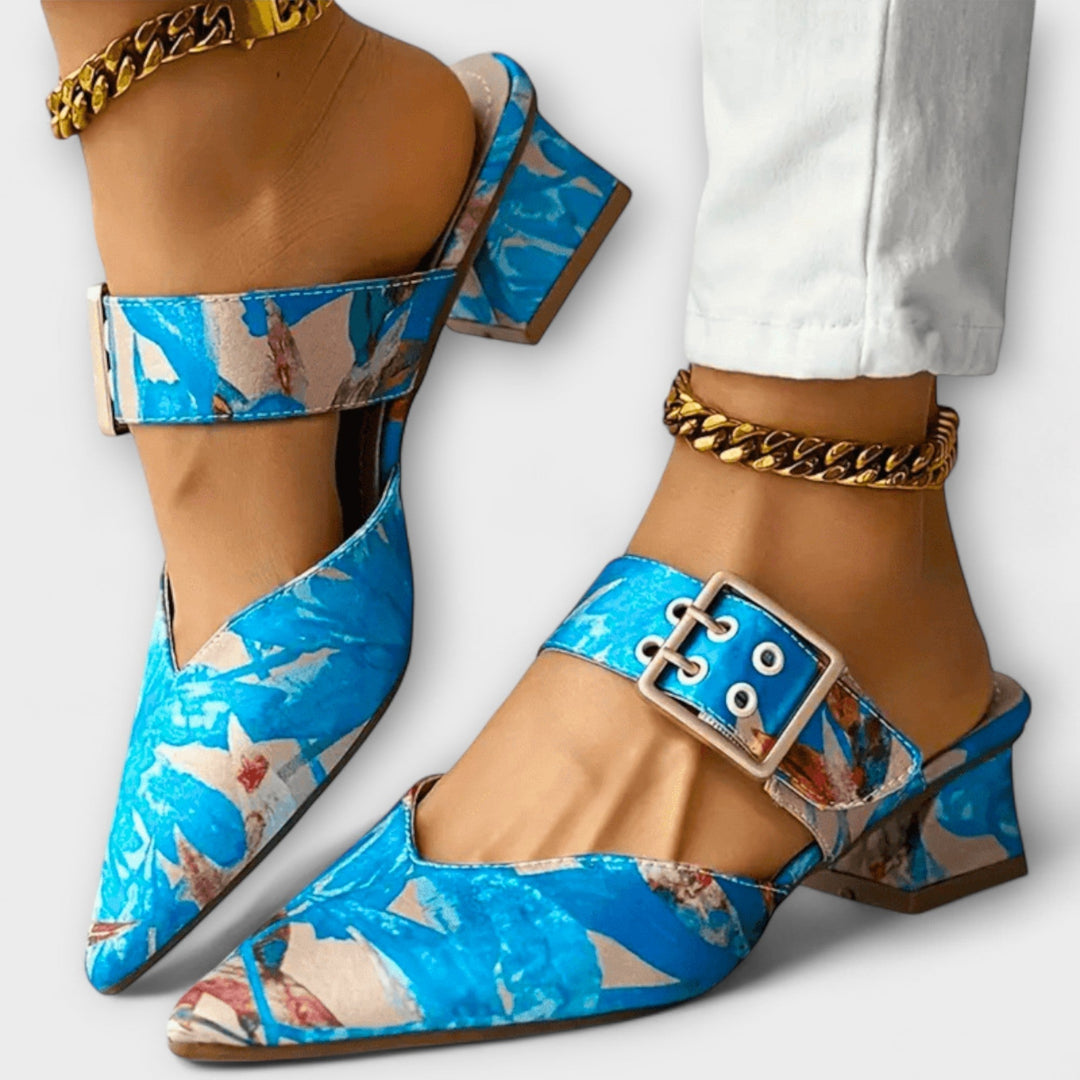 Doirdhonn - Comfort Twotone Heels | Elina Dublin
