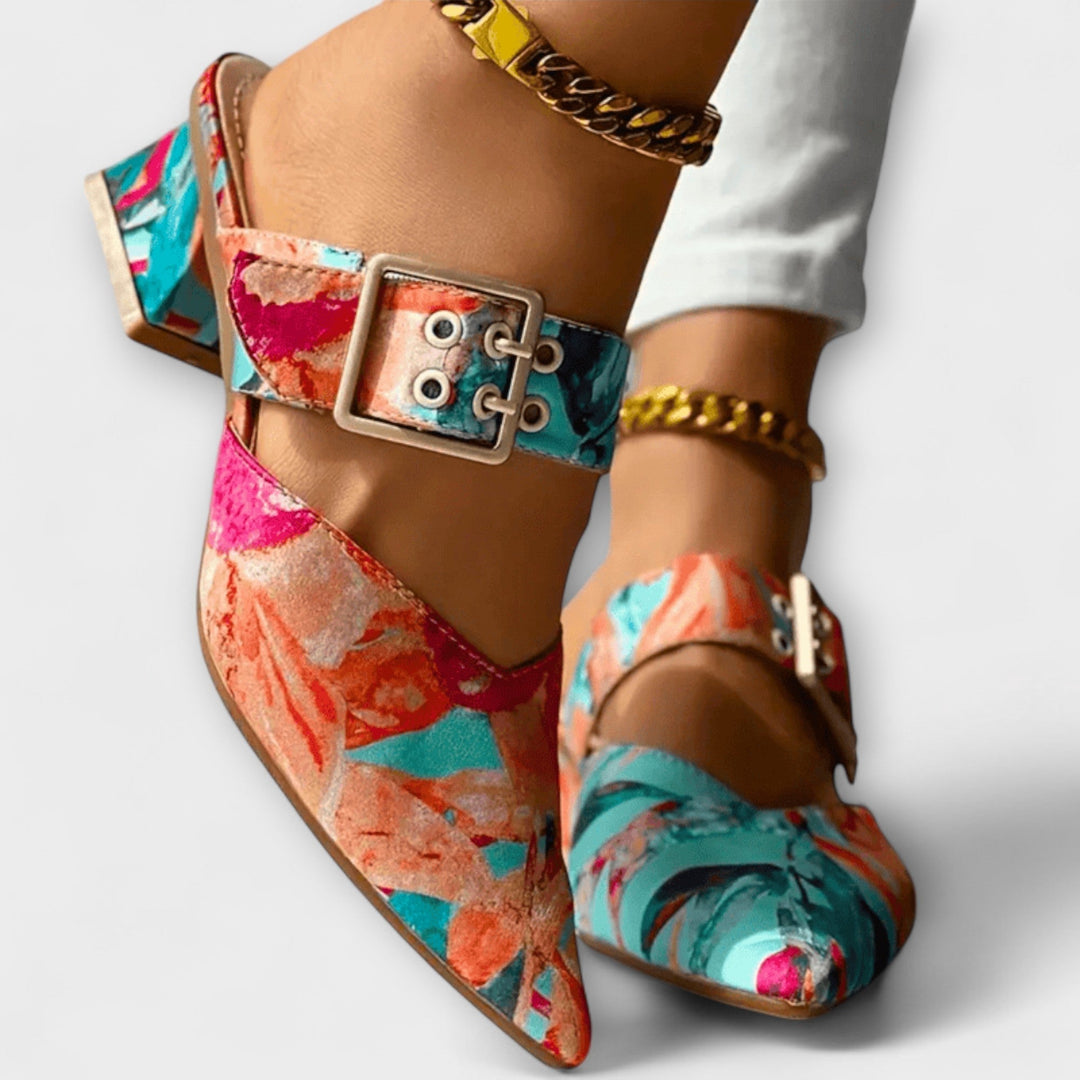 Doirdhonn - Comfort Twotone Heels | Elina Dublin