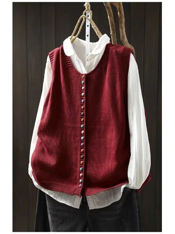 Rosália - Knitted Gilet | Elina Dublin