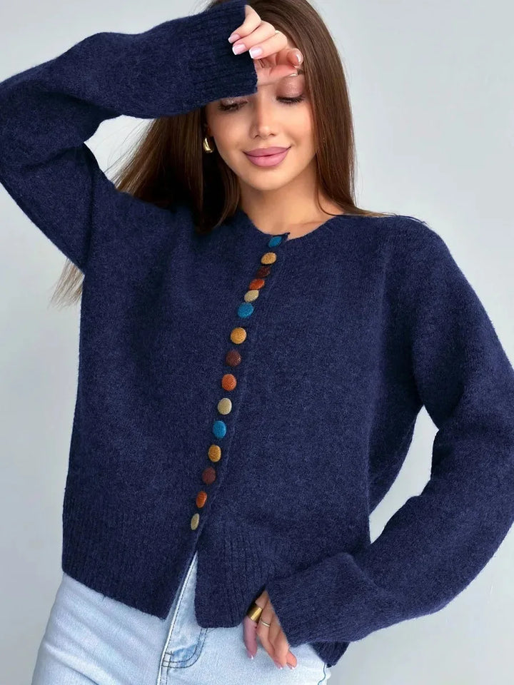 Nicole - Cardigan with Button Detail | Elina Dublin