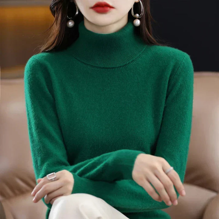 Amara - Cashmere Turtleneck Sweater | Elina Dublin