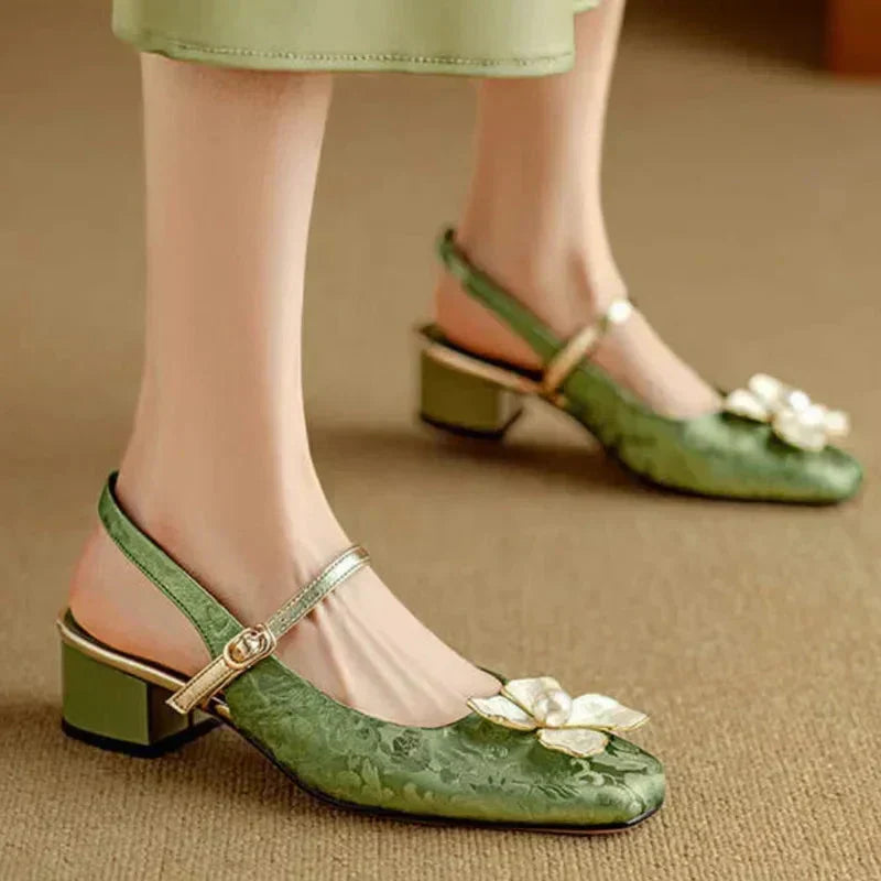 Mathilde – Elegant Women's Shoes with Floral Detail | Elina Dublin