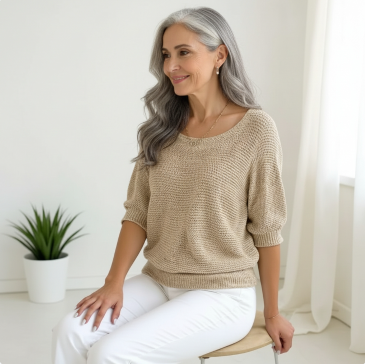 Lucienne™ - Comfortable Elegant Everyday Flowy Top | Elina Dublin
