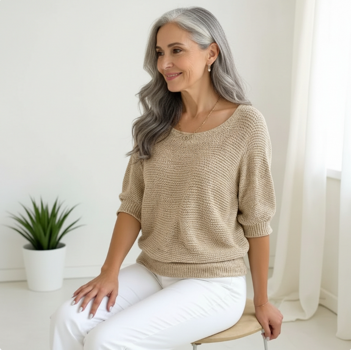 Lucienne™ - Comfortable Elegant Everyday Flowy Top | Elina Dublin