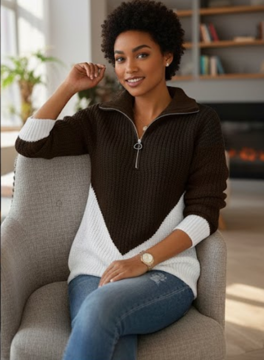 Margaux™ — Structured Comfortable Everyday Sweater | Elina Dublin