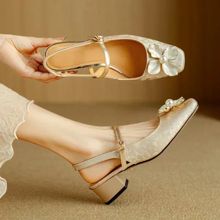 Mathilde – Elegant Women's Shoes with Floral Detail | Elina Dublin