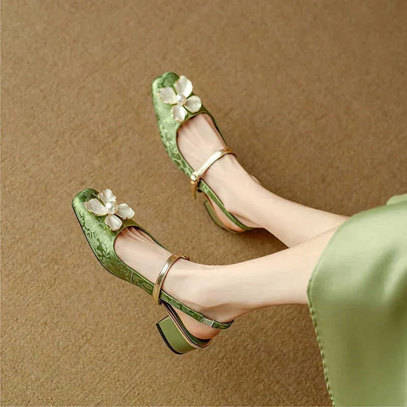 Mathilde – Elegant Women's Shoes with Floral Detail | Elina Dublin
