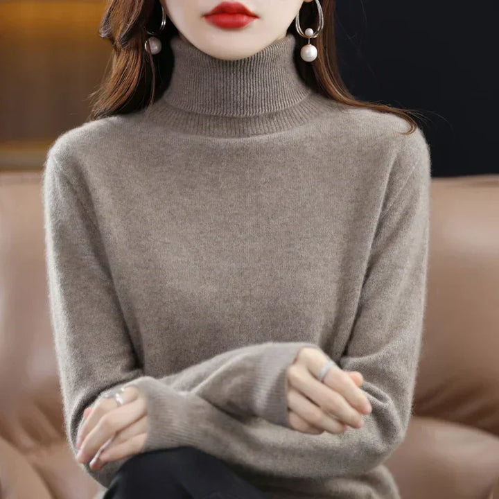 Amara - Cashmere Turtleneck Sweater | Elina Dublin